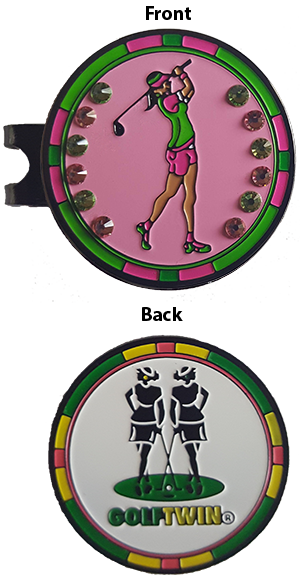 Pink and Green Supersized Ball Marker